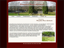 Tablet Screenshot of hampshirehouseapartments.com
